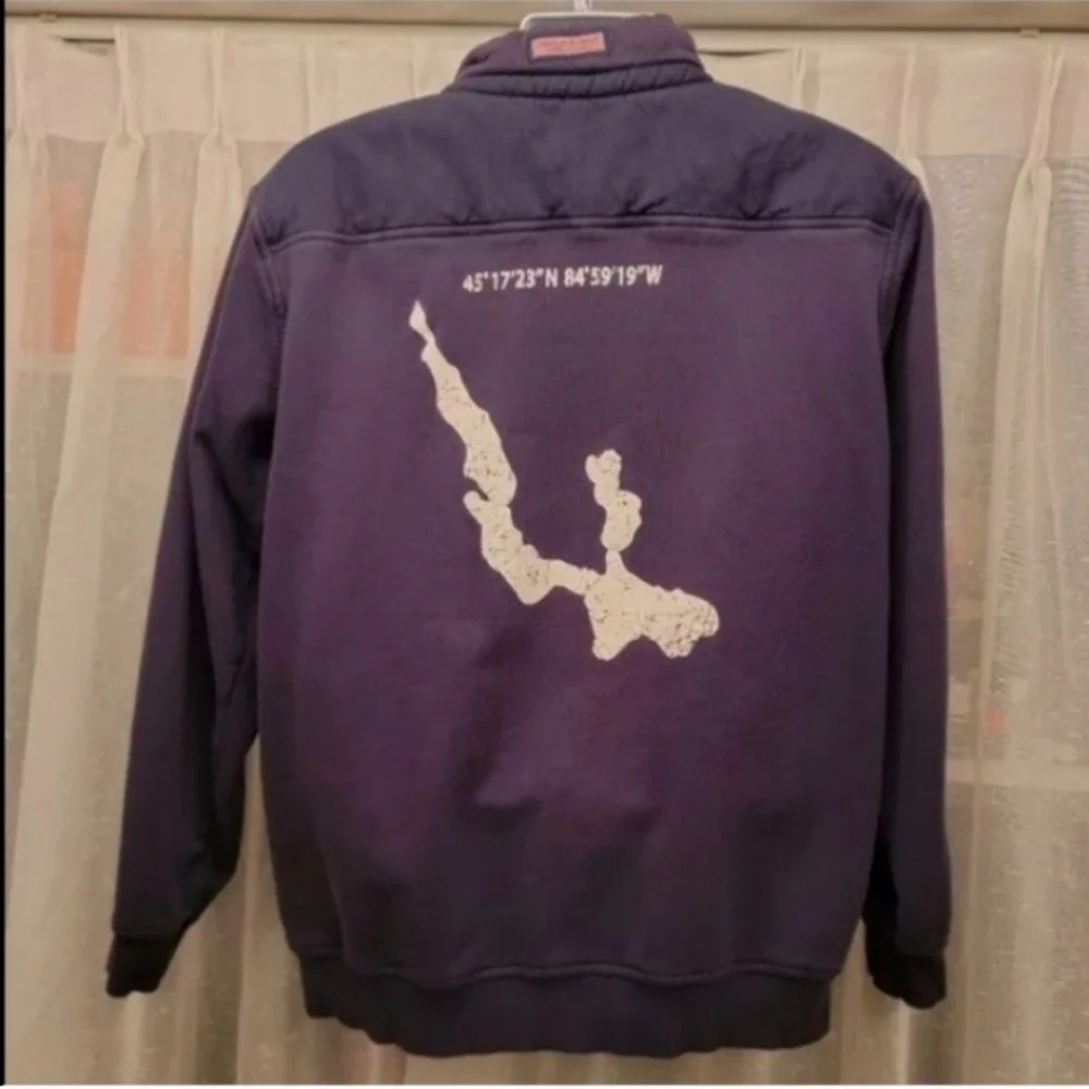 Vineyard Vines Custom 1/4 Zip Shep Shirt Pullover Men's Navy Blue Size Medium